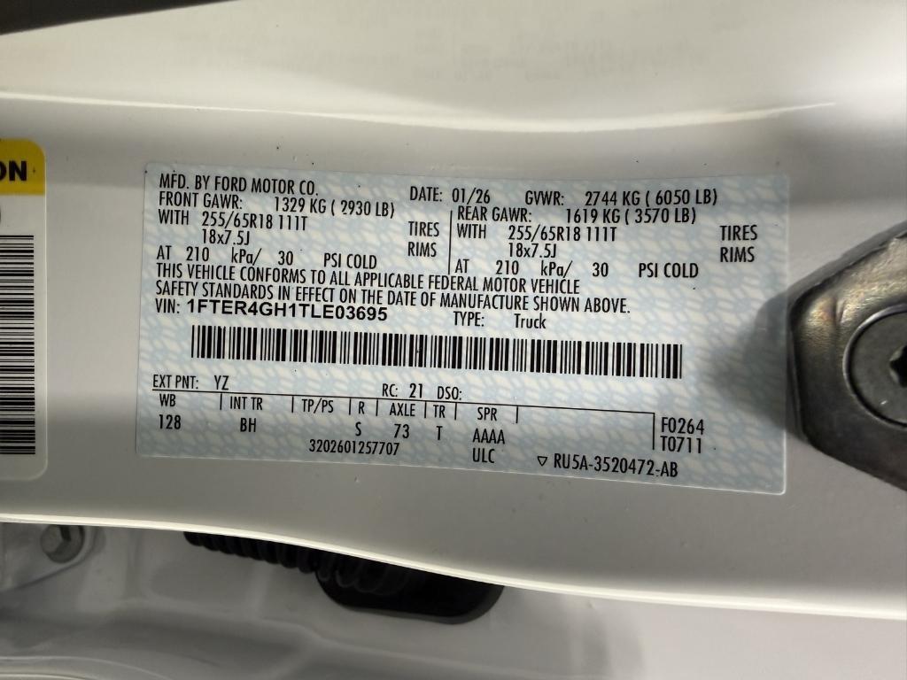 new 2026 Ford Ranger car, priced at $43,265