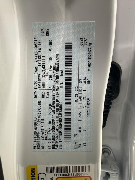 new 2025 Ford Ranger car, priced at $39,205