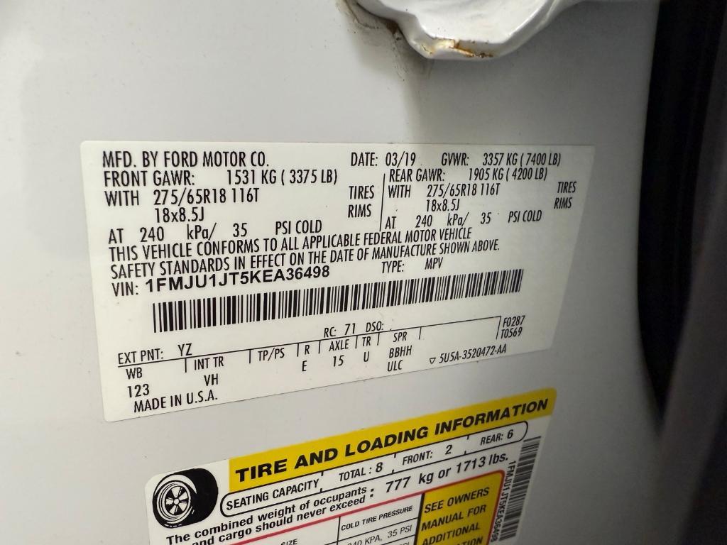 used 2019 Ford Expedition car, priced at $25,580