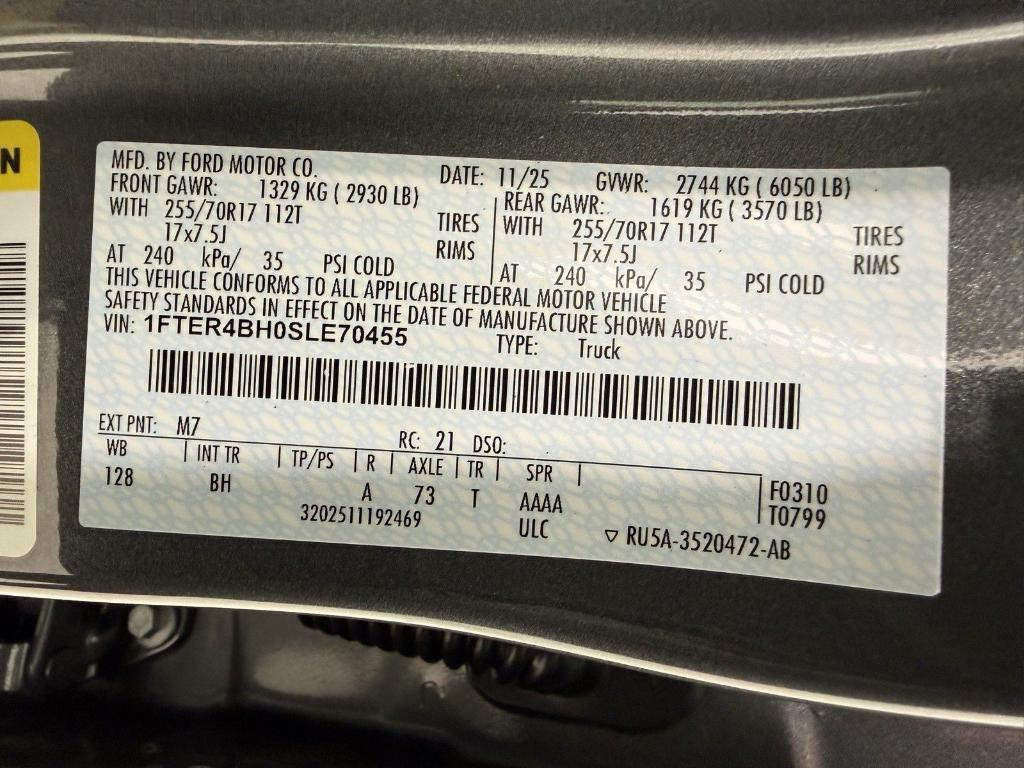 new 2025 Ford Ranger car, priced at $33,585