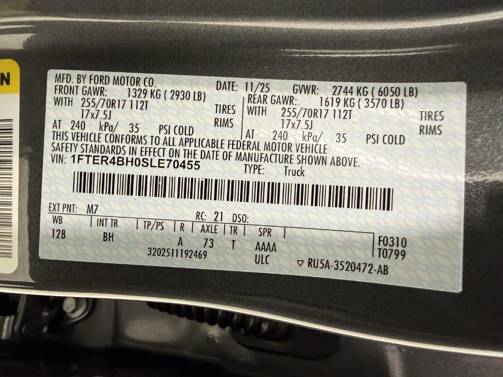 new 2025 Ford Ranger car, priced at $33,585