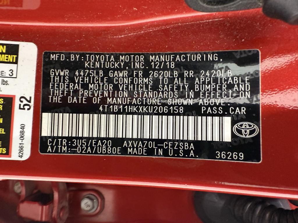 used 2019 Toyota Camry car, priced at $14,880