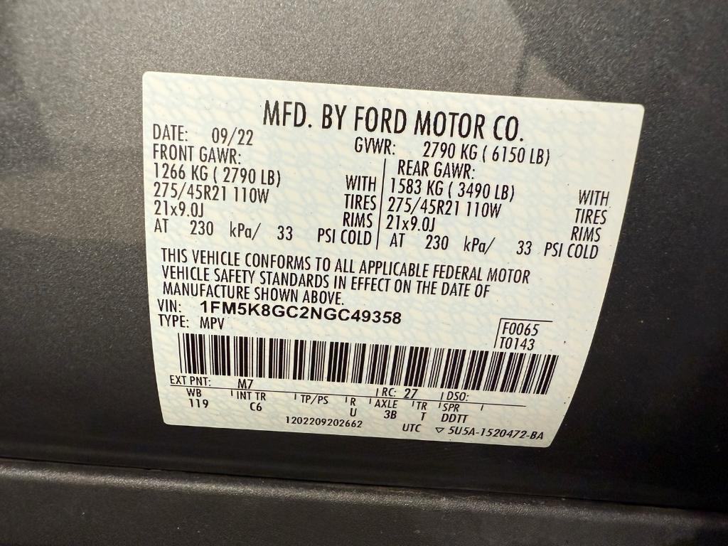 used 2022 Ford Explorer car, priced at $39,480