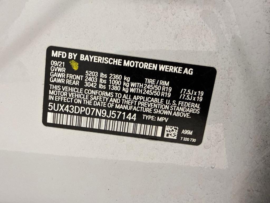 used 2022 BMW X3 car, priced at $28,880