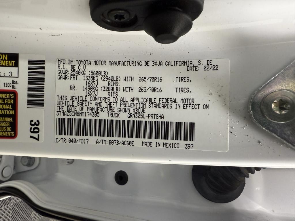 used 2022 Toyota Tacoma car, priced at $31,980