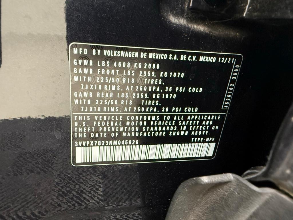 used 2022 Volkswagen Taos car, priced at $19,880