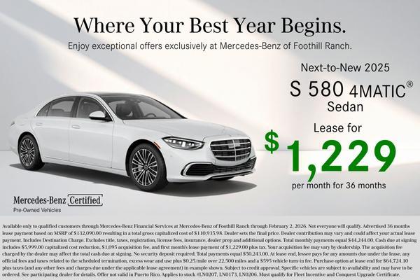 used 2025 Mercedes-Benz S-Class car, priced at $125,990