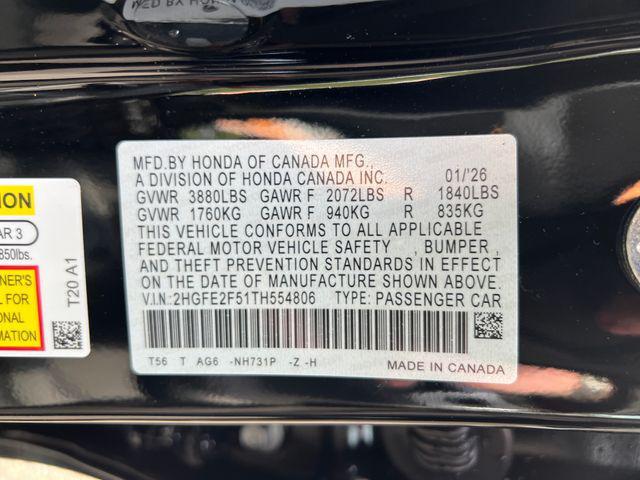 new 2026 Honda Civic car, priced at $27,890