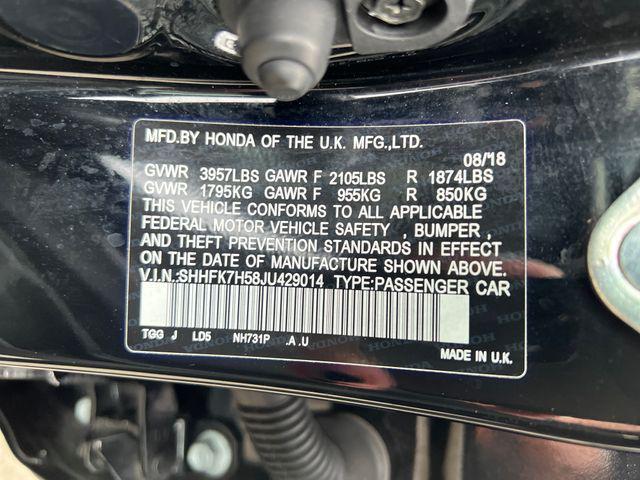 used 2018 Honda Civic car, priced at $17,444