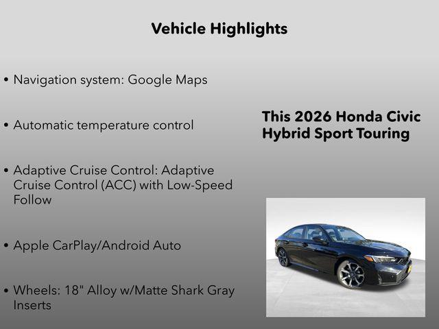 new 2026 Honda Civic Hybrid car, priced at $32,490