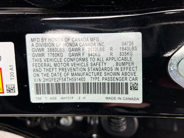 new 2026 Honda Civic car, priced at $28,090
