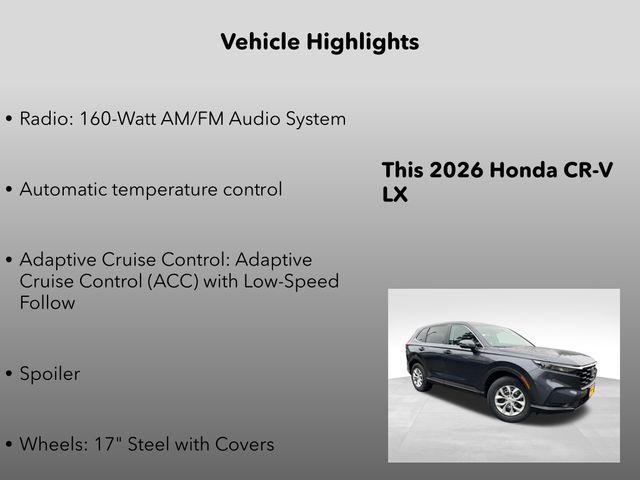 new 2026 Honda CR-V car, priced at $34,070