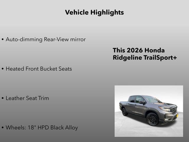 new 2026 Honda Ridgeline car, priced at $46,990