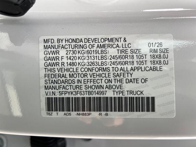 new 2026 Honda Ridgeline car, priced at $46,245