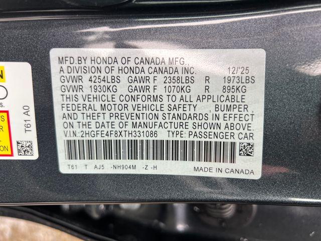 new 2026 Honda Civic Hybrid car, priced at $32,490