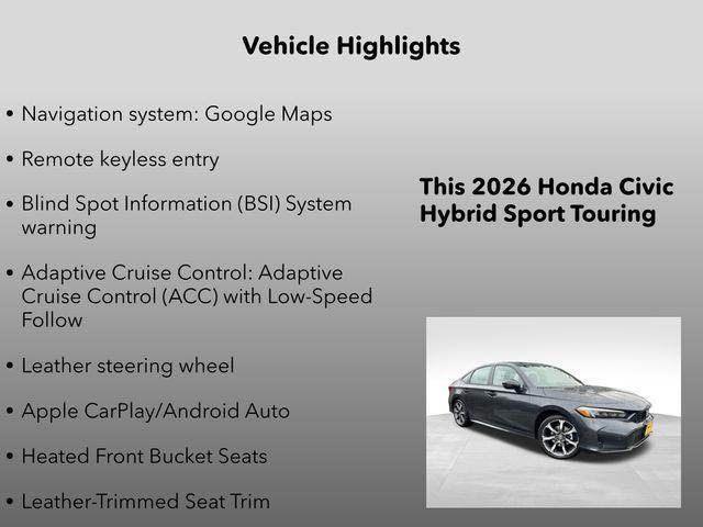 new 2026 Honda Civic Hybrid car, priced at $32,490