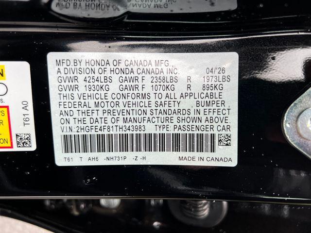 new 2026 Honda Civic Hybrid car, priced at $30,790