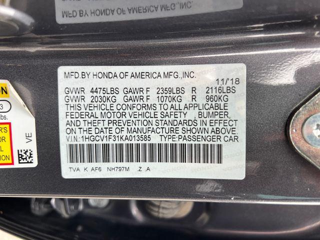 used 2019 Honda Accord car, priced at $21,088