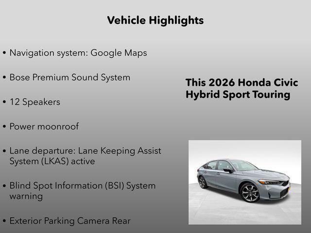 new 2026 Honda Civic Hybrid car, priced at $34,145