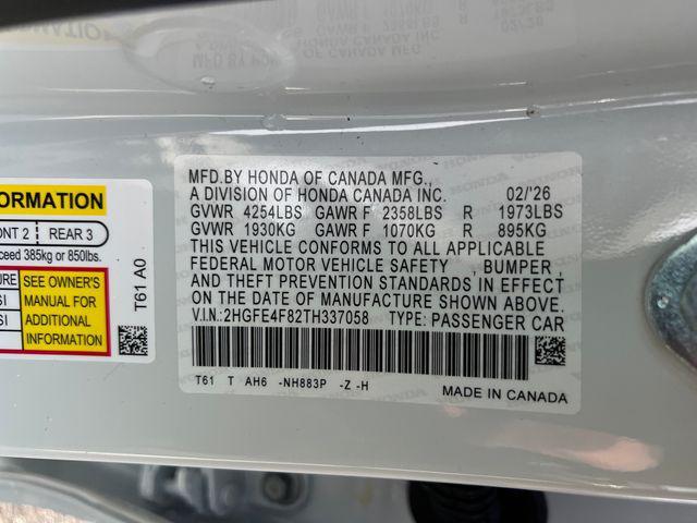 new 2026 Honda Civic Hybrid car, priced at $31,045