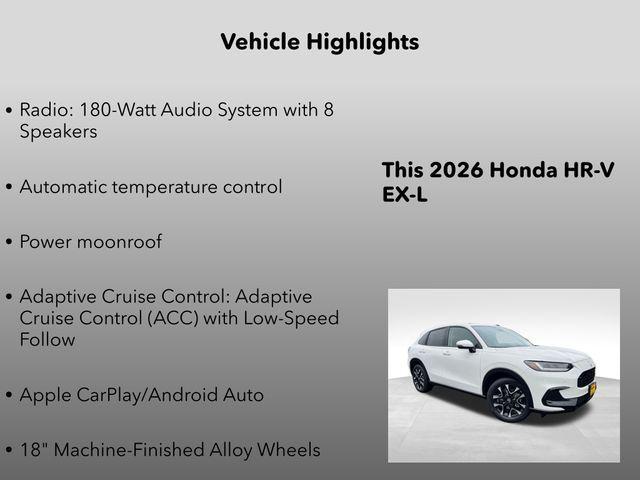 new 2026 Honda HR-V car, priced at $30,995