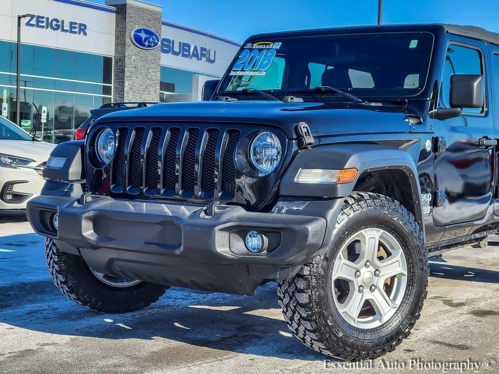 used 2018 Jeep Wrangler Unlimited car, priced at $22,000