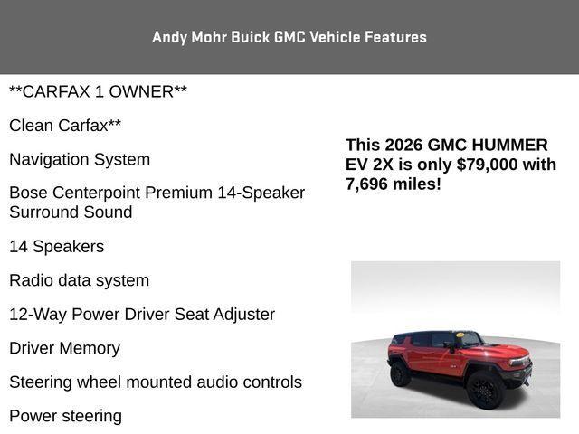 used 2026 GMC HUMMER EV SUV car, priced at $79,000