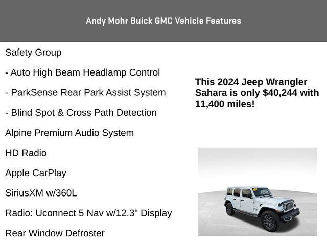 used 2024 Jeep Wrangler car, priced at $40,244