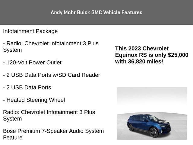 used 2023 Chevrolet Equinox car, priced at $25,200