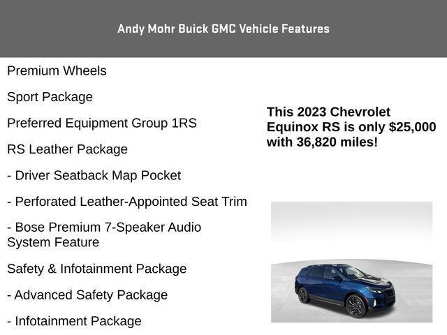 used 2023 Chevrolet Equinox car, priced at $25,200