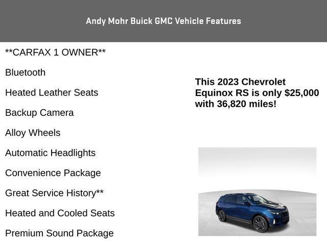 used 2023 Chevrolet Equinox car, priced at $25,200