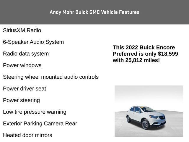 used 2022 Buick Encore car, priced at $18,599