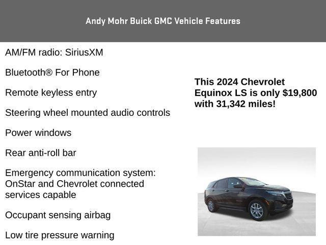 used 2024 Chevrolet Equinox car, priced at $19,800