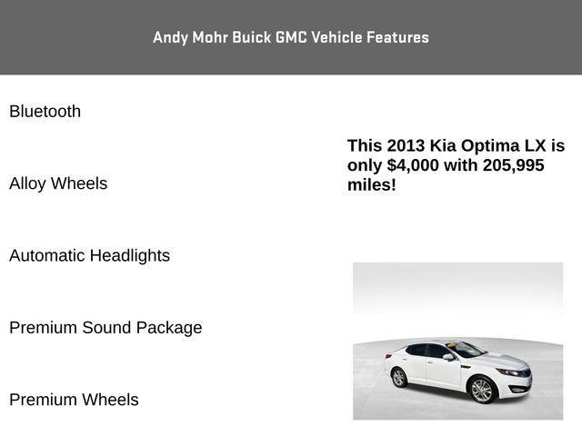 used 2013 Kia Optima car, priced at $4,000