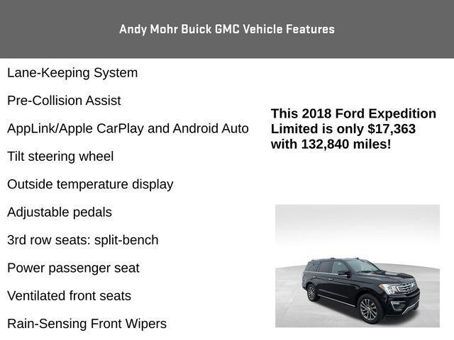 used 2018 Ford Expedition car, priced at $17,363