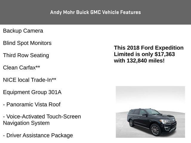 used 2018 Ford Expedition car, priced at $17,363