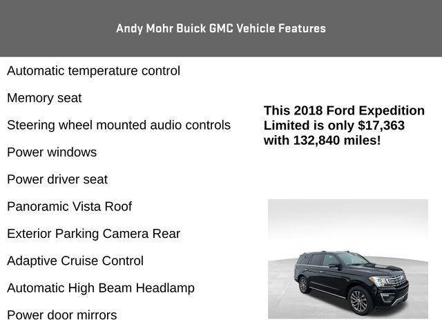 used 2018 Ford Expedition car, priced at $17,363