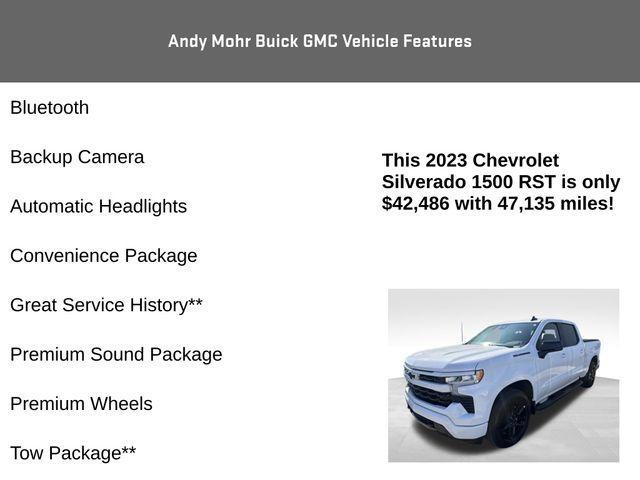 used 2023 Chevrolet Silverado 1500 car, priced at $41,300