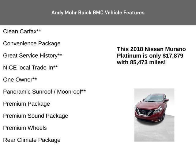 used 2018 Nissan Murano car, priced at $17,300