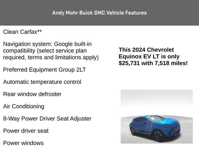 used 2024 Chevrolet Equinox EV car, priced at $25,731
