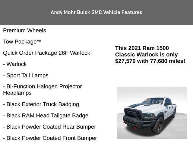 used 2021 Ram 1500 Classic car, priced at $27,570