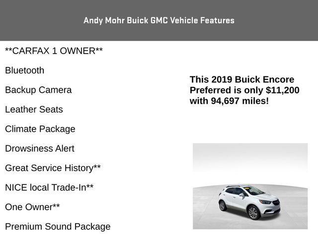 used 2019 Buick Encore car, priced at $11,200
