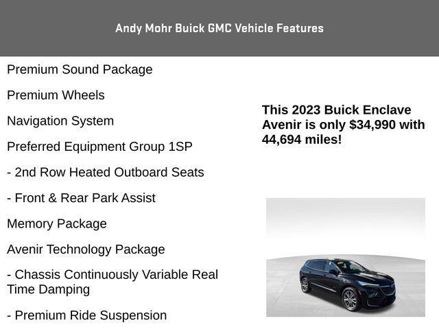 used 2023 Buick Enclave car, priced at $34,990