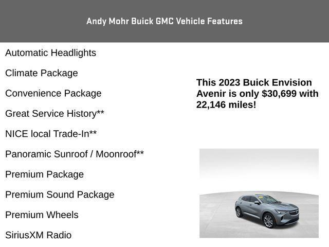used 2023 Buick Envision car, priced at $30,699