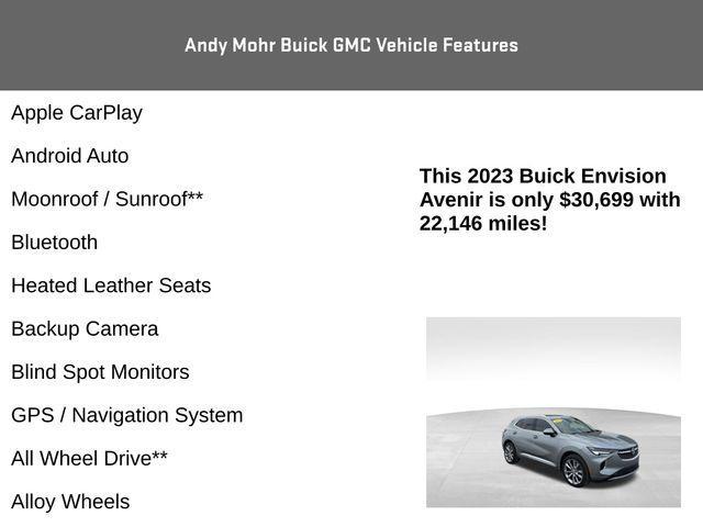 used 2023 Buick Envision car, priced at $30,699
