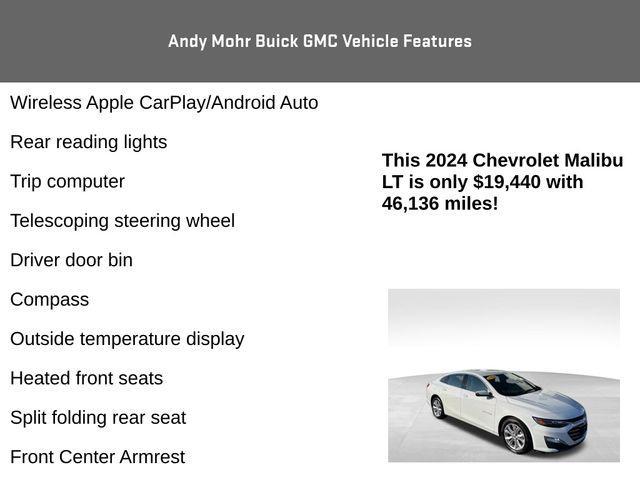 used 2024 Chevrolet Malibu car, priced at $19,440