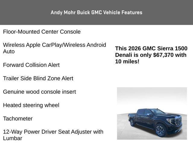new 2026 GMC Sierra 1500 car, priced at $67,370