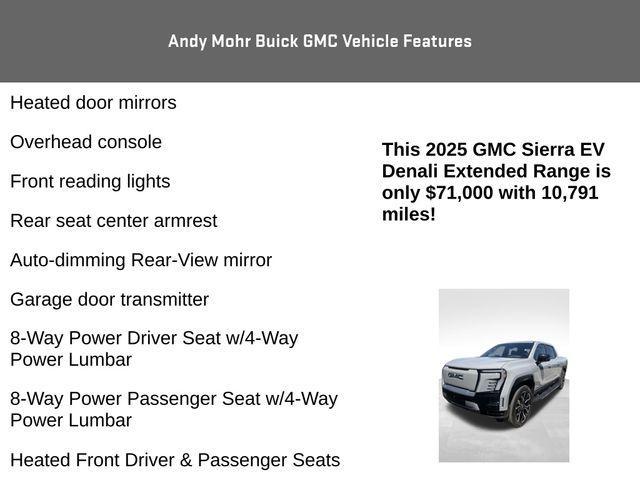 used 2025 GMC Sierra EV car, priced at $71,000