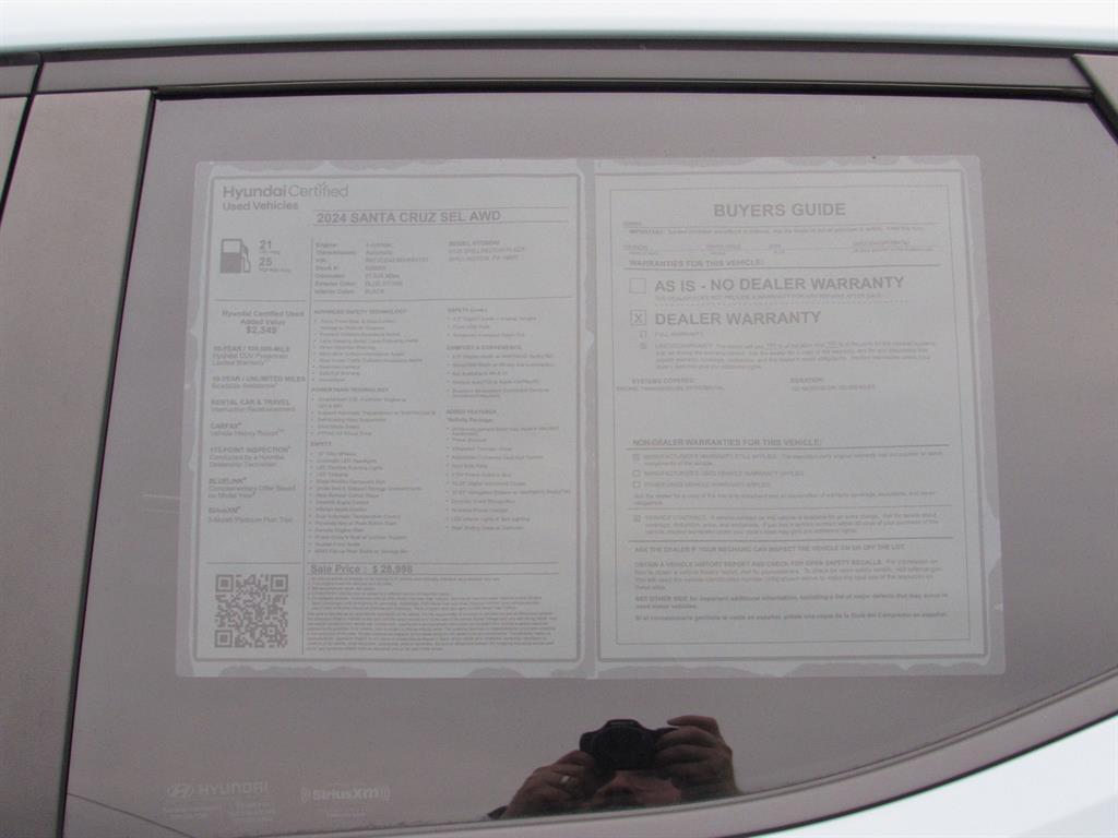 used 2024 Hyundai SANTA CRUZ car, priced at $28,998