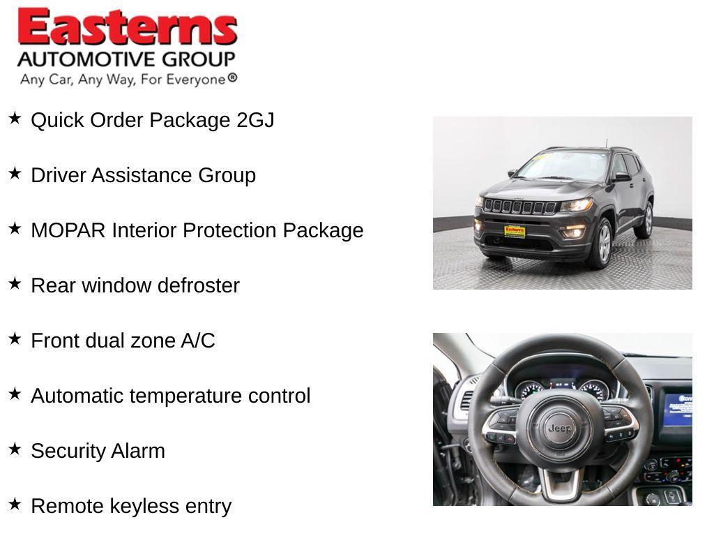 used 2021 Jeep Compass car, priced at $17,490